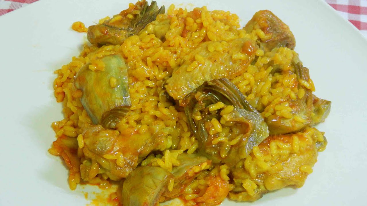 Recetas Cookeo: Arroz de pollo con alcachofas y guisantes