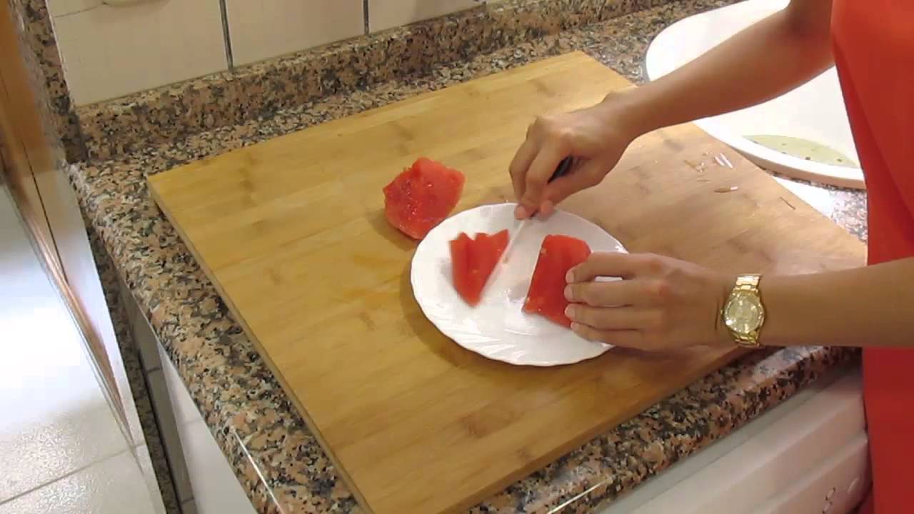 Recetas Cookeo: Sandía flambeada con salsa de naranja
